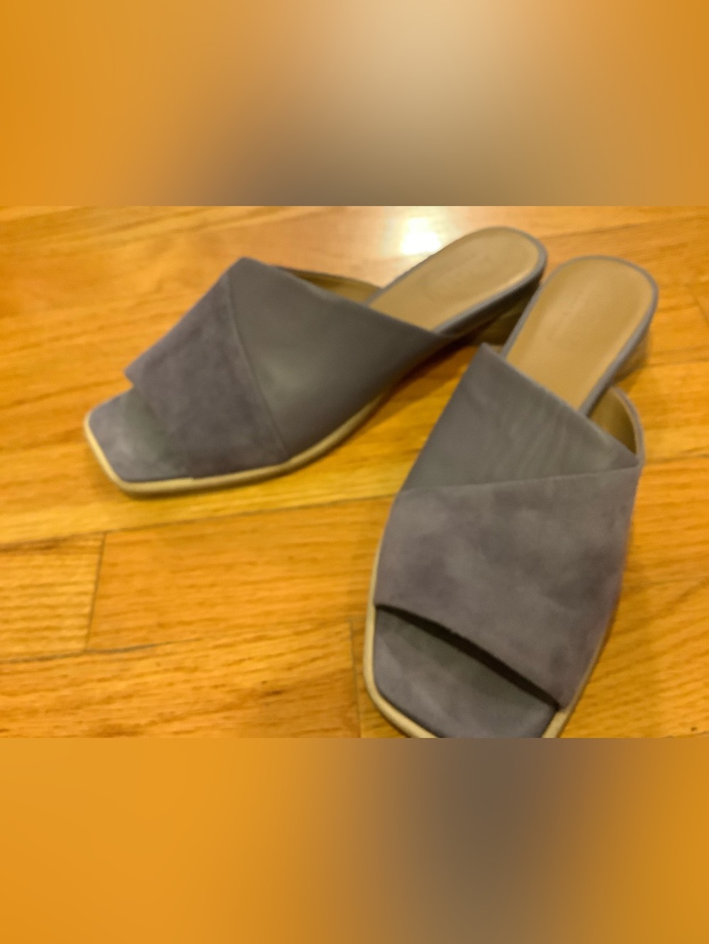 M. Gemi Women's suede and leather Sandals in lavender - size EU37 ( U.S. 6.5-7)